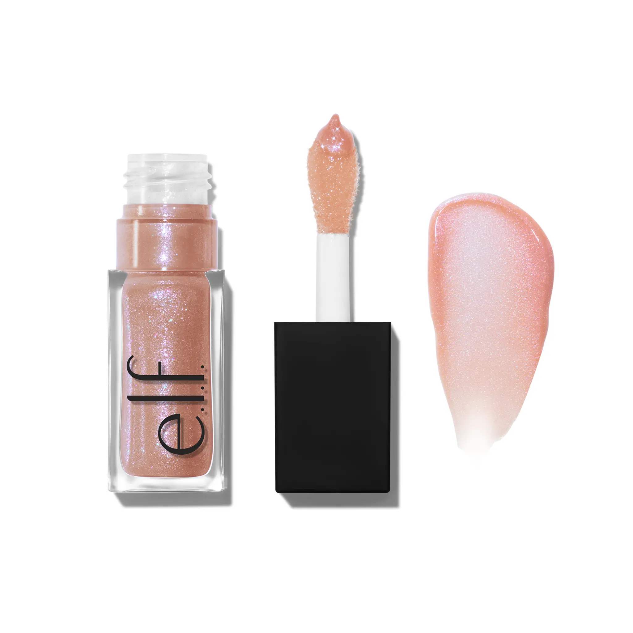 e.l.f. Glow Reviver Lip Oil Glimmer, Hydrating Lip Oil with Glitter Finish 7.6mL