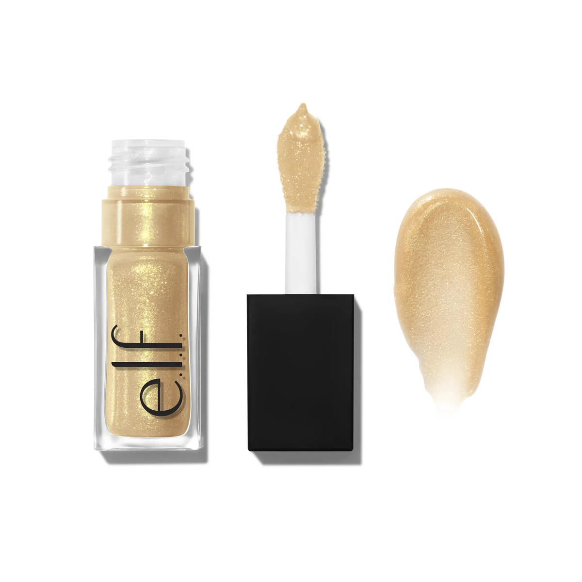 e.l.f. Glow Reviver Lip Oil Glimmer, Hydrating Lip Oil with Glitter Finish 7.6mL