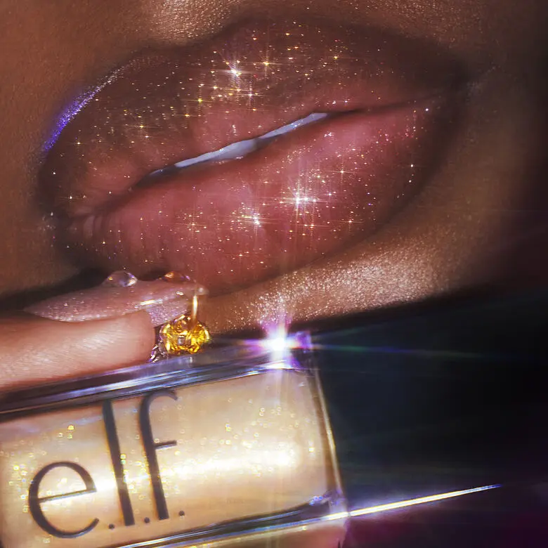 e.l.f. Glow Reviver Lip Oil Glimmer, Hydrating Lip Oil with Glitter Finish 7.6mL