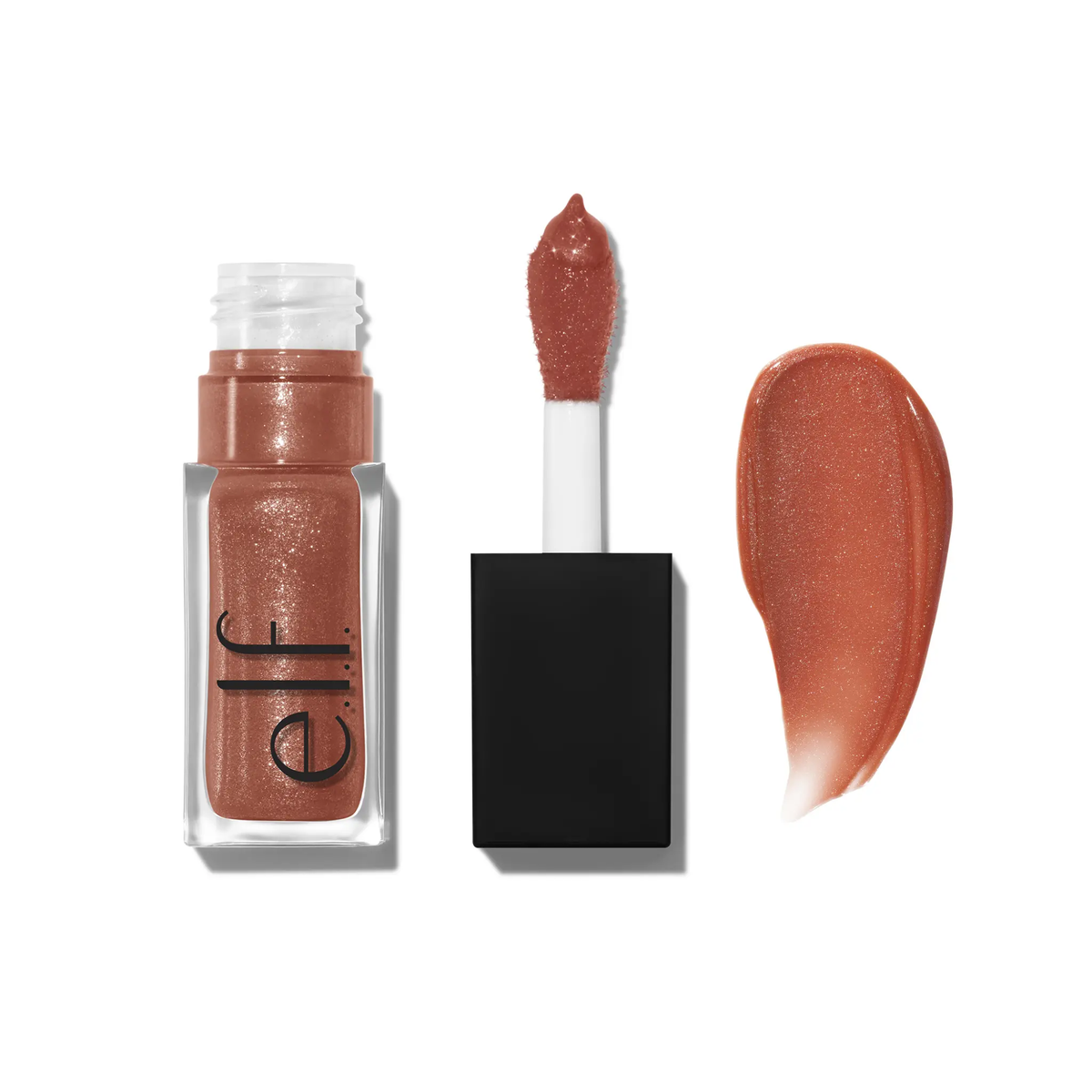 e.l.f. Glow Reviver Lip Oil Glimmer, Hydrating Lip Oil with Glitter Finish 7.6mL