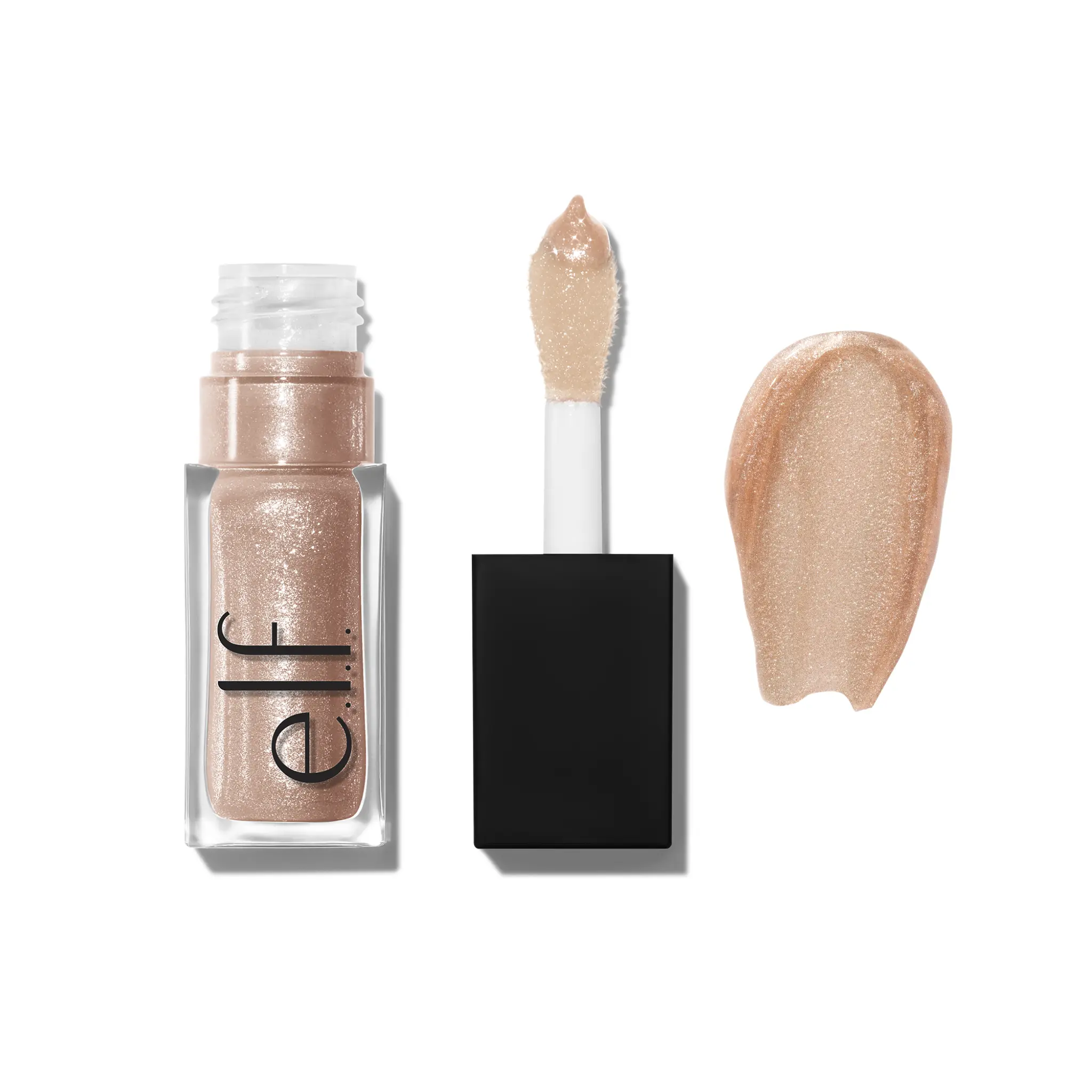 e.l.f. Glow Reviver Lip Oil Glimmer, Hydrating Lip Oil with Glitter Finish 7.6mL