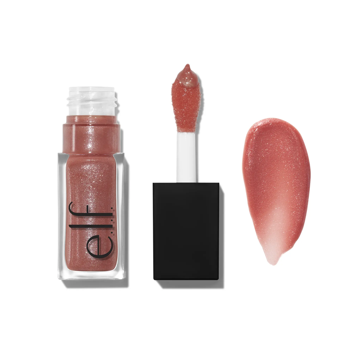 e.l.f. Glow Reviver Lip Oil Glimmer, Hydrating Lip Oil with Glitter Finish 7.6mL