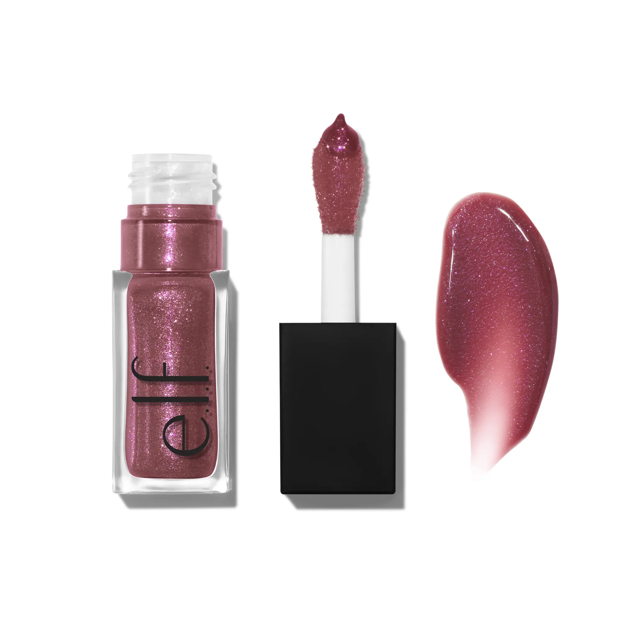 e.l.f. Glow Reviver Lip Oil Glimmer, Hydrating Lip Oil with Glitter Finish 7.6mL